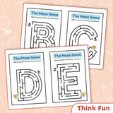 Printed ABC maze workbook for early literacy and pencil control