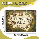 Letter tracing and reading pages for early phonics