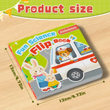 Printed interactive picture book for preschool emergency vehicle vocabulary and safety awareness