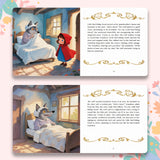 Little Red Riding Hood interior pages with colorful picture story layout