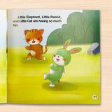 Printed preschool positive expression book with creative sticker play