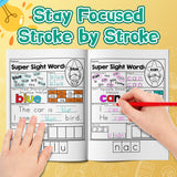 Printed early reading book for word recognition handwriting and vocabulary