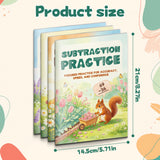 Printed four-book math workbook set for daily calculation practice