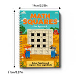 Math Squares Puzzle Bundle: 3-Book Number Grid Games product image 6 showing printed book details for screen-free reading and learning