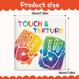 Toddler sensory book about tactile exploration, texture awareness, and early cognitive learning
