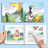 Printed story book for curiosity wisdom vocabulary and family reading