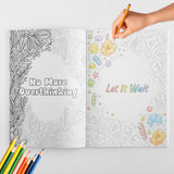 Expressive Phrase Theme Line Art Coloring Book physical printed book product image 2, ISBN 9798904669300