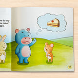 Printed preschool emotional learning book with creative sticker play