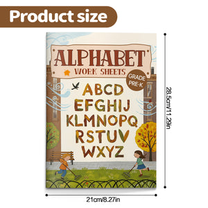 Kids alphabet worksheets with connect the dots and tracing