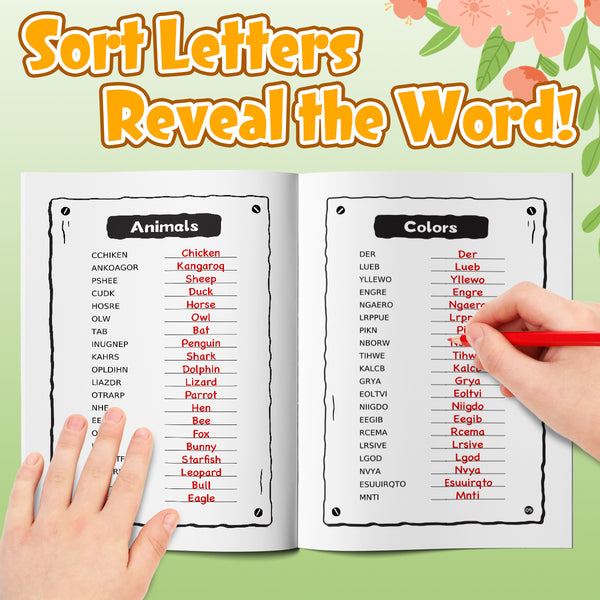 Word Mix-Up for Kids, Guess the Word Activity Book for Vocabulary Prac ...