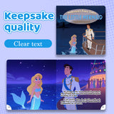 Keepsake quality Little Mermaid picture book scenes in English and Spanish