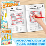 Children's word search games workbook for early literacy