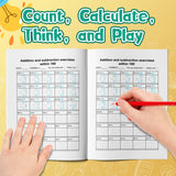 Printed math practice book for number fluency equations and answers