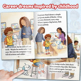 I Want to Be an Engineer Early Reader Book for Kids, Beginner Learn to Read Picture Book, First Words and Phonics Storybook About Building and Problem Solving