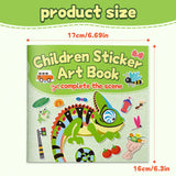 Animal scene sticker pages with complete the scene activities