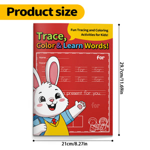 Sight Words Tracing Workbook for Kids, Trace Circle Color and Build Simple Words, Early Reading Writing Practice for Preschool and Kindergarten
