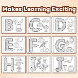 Alphabet Path Tracing Workbook for Kids, Early Letter M Practice Book with Follow the Line Activities, Pencil Control, Letter Recognition, and Fun Preschool Literacy Learning