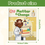 Children's physics science book about states of matter and physical changes