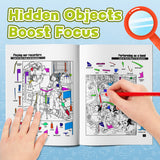 Printed visual search pages for observation practice
