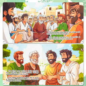 Paired Mounting-Bilingual Tales: The Blind Men and the Elephant – English & Spanish Storybook