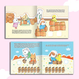 Printed preschool winter storybook for weather vocabulary