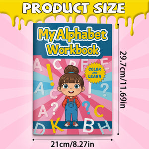 Alphabet tracing pages with beginning sound practice
