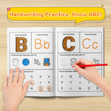 Printed preschool alphabet workbook for letter recognition and handwriting