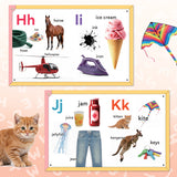 Printed early learning book for ABC letters vocabulary and family reading