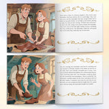 Printed Grimm's Fairy Tales The Elves and the Shoemaker book for kindness and bedtime story fun