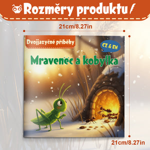 Czech-English bilingual animal fable reader for kids