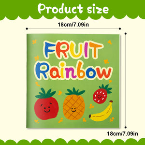 Toddler picture book about fruits, colors, rainbow learning, and early vocabulary