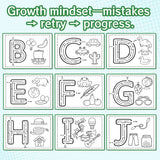 Printed letter maze pages for preschool literacy