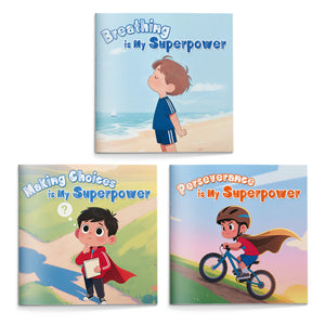 Breathing Is My Superpower Mindfulness Pic + Choice Is My Superpower Decision-making Pi + Perseverance Is My Superpower Picture Book: 3-Book bundle detail image, image 2, bundle ISBN 9798900663418