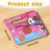 Product size panel for Whose House Push and Pull Board Book toddler board book