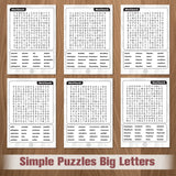 Printed adult brain games book for relaxation, memory fun, and focus