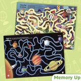 Printed Brainy Mazes book with 25 cm by 17.2 cm size