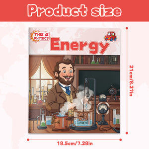 Children's physics science book about heat, light, motion, and everyday energy