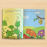 Printed bright stickers book for visual search and vocabulary