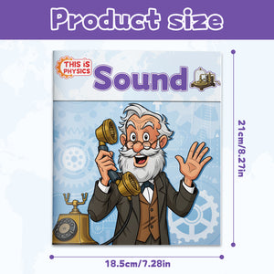 Children's physics science book about sound waves, hearing, and vibration
