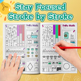 Printed early math activity book for number skills and visual thinking