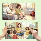 Printed social-emotional picture book with expressive feeling illustrations