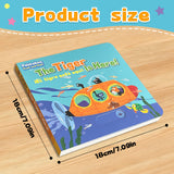 Printed peekaboo animal story book for early learning and bilingual fun