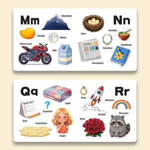 ALPHABET: A to Z Learning Book with Pictures (Board Book Edition)