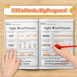 Printed sight word workbook with trace and write practice