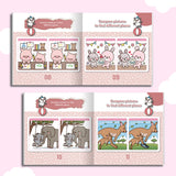 Printed visual puzzle book for focus, attention to detail, and puzzle fun