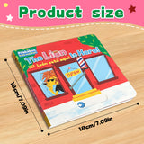 Printed peekaboo animal story book for early learning and bilingual fun