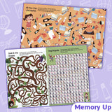 Printed space-themed Brainy Mazes activity book
