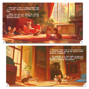 Bilingual Tales: Who Will Bell the Cat – English & Spanish Storybook