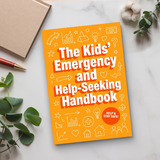 The Kids Emergency and Help-Seeking Handbook product image 7 showing printed book details for screen-free reading and learning