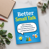 Better Small Talk Communication Guide product image 7 showing printed book details for screen-free reading and learning